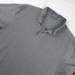 Polo Ralph Lauren Mens XL Custom Slim Fit Stretch Mesh Gray‎ Polo Shirt
